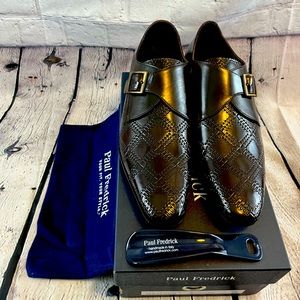 Paul Fredrick Men’s Brown Dress shoes size 10 M